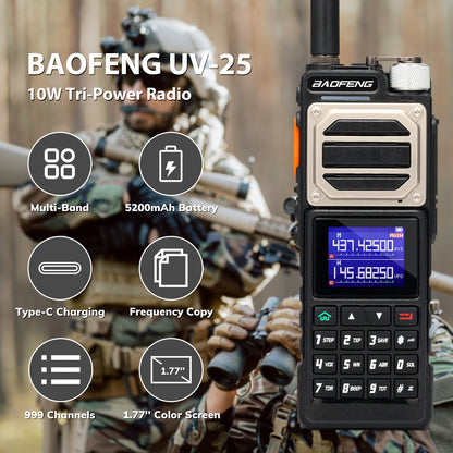 UV-25 Dual Band Radio total functions banner