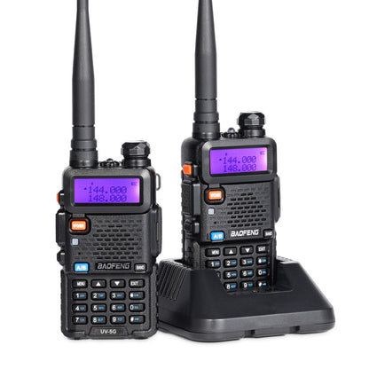 Baofeng UV-5X / UV-5G [1 Pair] GMRS Radio | 5W | Repeater Capable | NOAA Scan - Radioddity