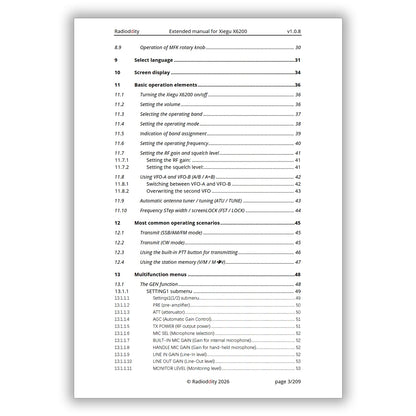 [eBook] Radioddity Erweitertes Handbuch zum Xiegu X6200