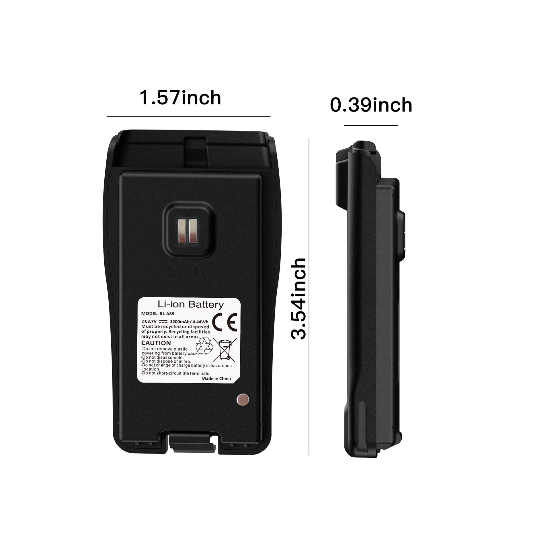 1200mAh Battery for BF-88ST Pro - Radioddity