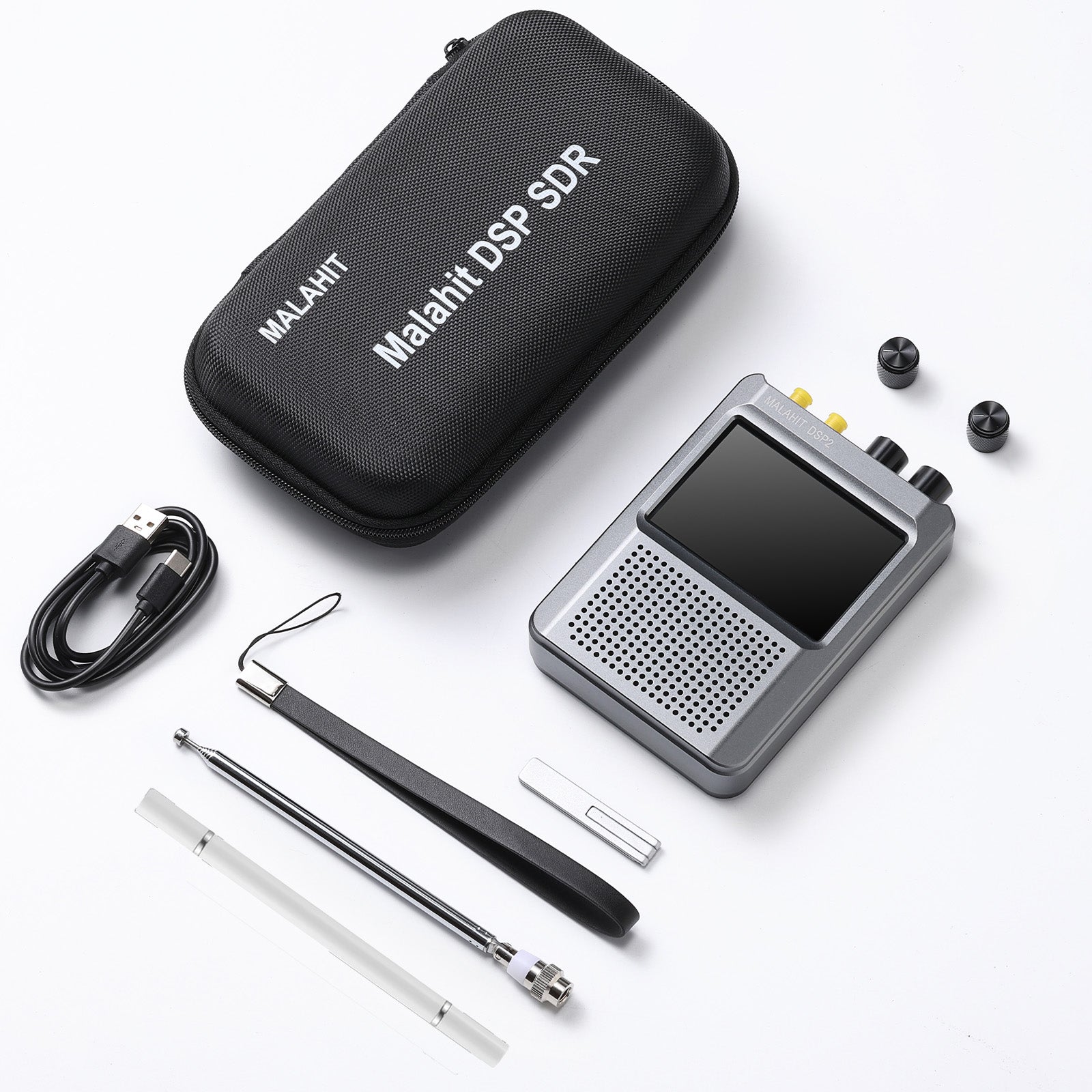 Raddy Malahit DSP2 SDR Radio | V2.4 Firmware | IPS Color Touch Screen | AM/SSB/DSB/CW/NFM/WFM/RTTY/FT8 |  5000mAh | CW Decoder - Radioddity