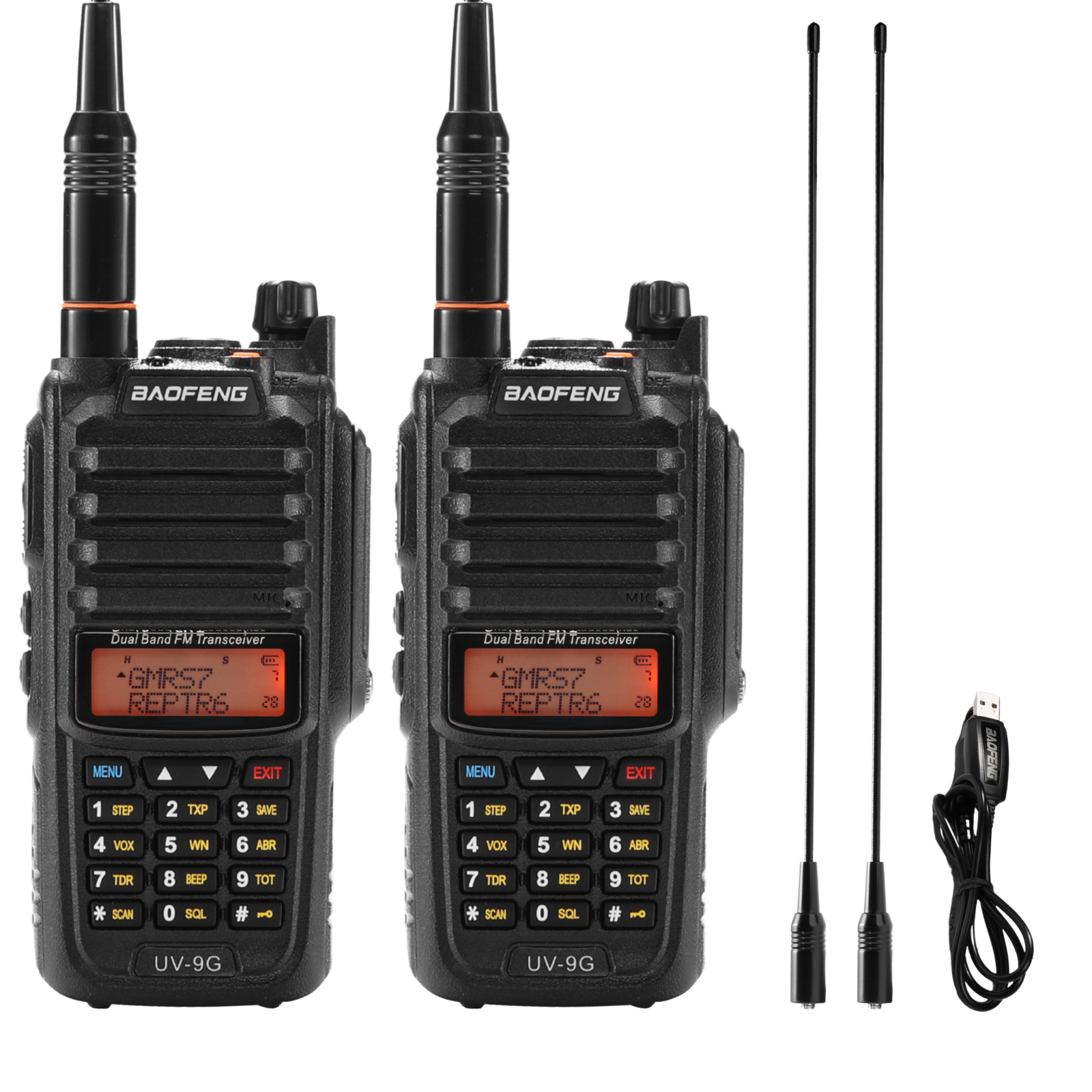 Baofeng UV-9G GMRS Radio [2 Packs] [ Open Box ] - Radioddity