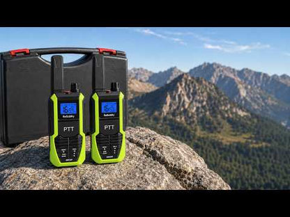 Radioddity HD-2 Walkie Talkies |  FRS/PMR | IP67 Waterproof & Heavy-Duty | Cold-Weather Ready | Emergency USB-C Power Output | 2500mAh Battery | Dual PTT | NOAA Alerts