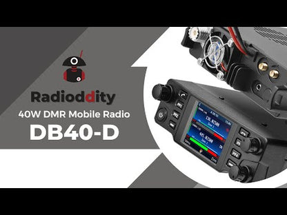 Radioddity DB40-D DMR Mobile Radio | 40W | Analog & Digital | VHF & UHF | GPS & APRS | Cross-band Repeat | Bluetooth 5.0 | 500K Contacts | 10 DIY Keys