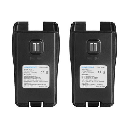 1500mAh Battery for Baofeng BF-88ST [2 Pack] - Radioddity