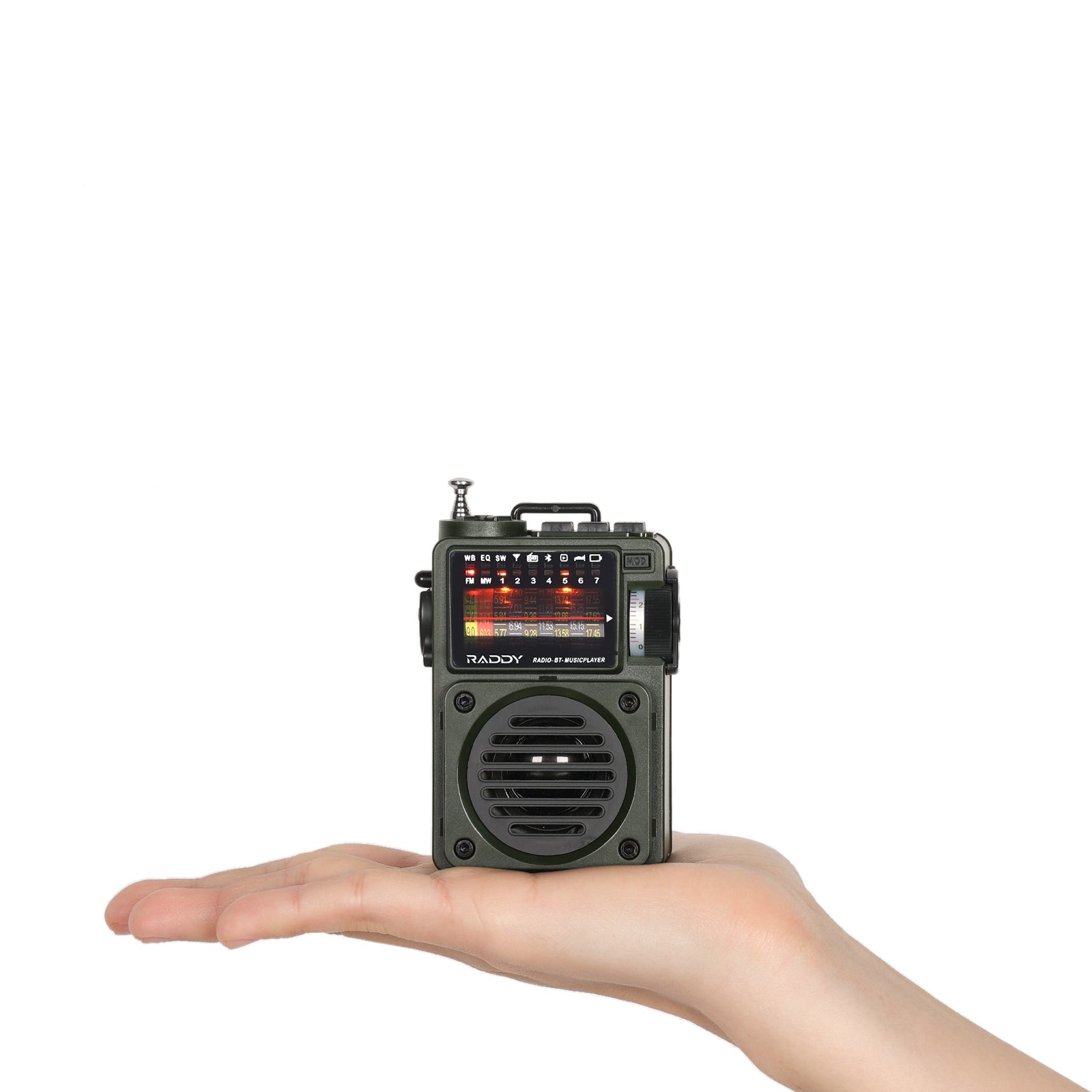 Raddy RF750 Shortwave Radio | AM/FM/SW/WB | Portable Digital Rechargeable | Bluetooth 5.0 - Radioddity