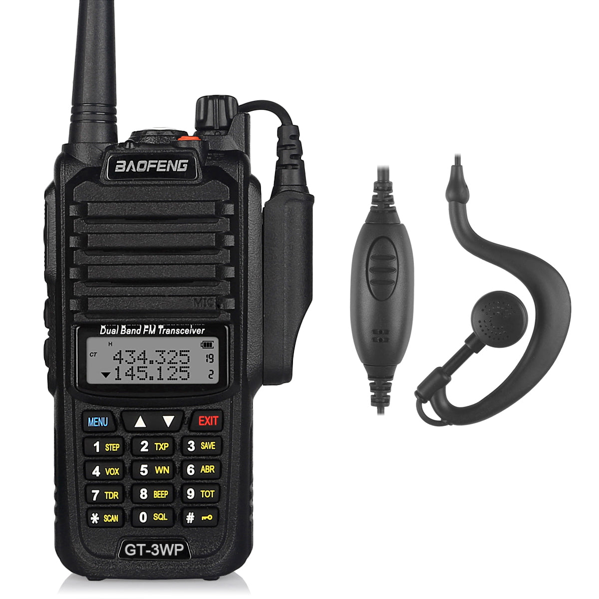 Baofeng GT-3WP Waterproof Two Way Radio + Speaker Mic [DISCONTINUED] - Radioddity