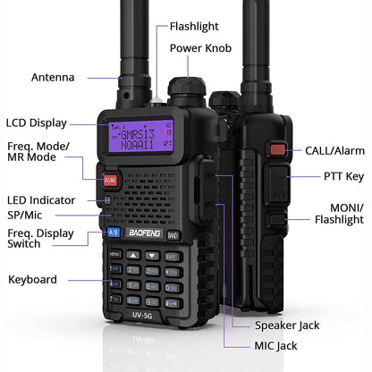 Baofeng UV-5X / UV-5G [1 Pair] [OPEN BOX] - Radioddity