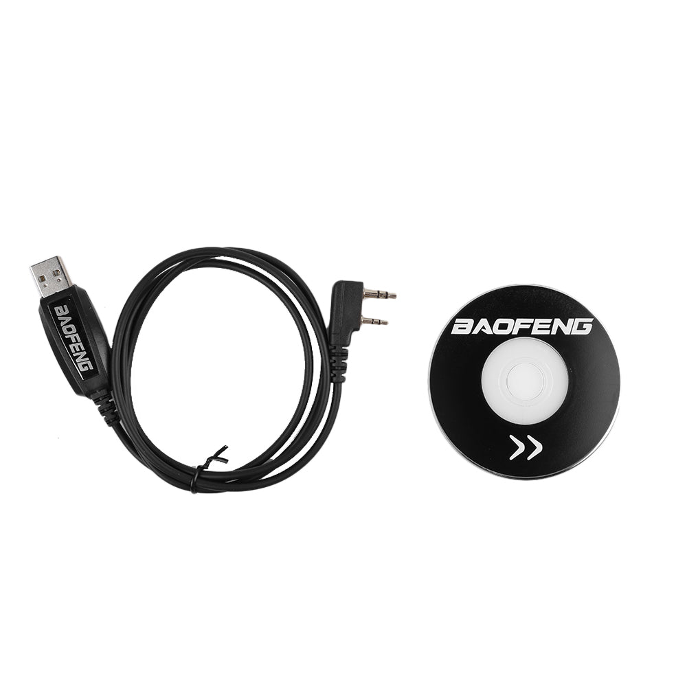 Baofeng GT-3 Mark II [2 Pack + Cable] | Dual Band | 5W | Better Antenna | Flashlight - Radioddity