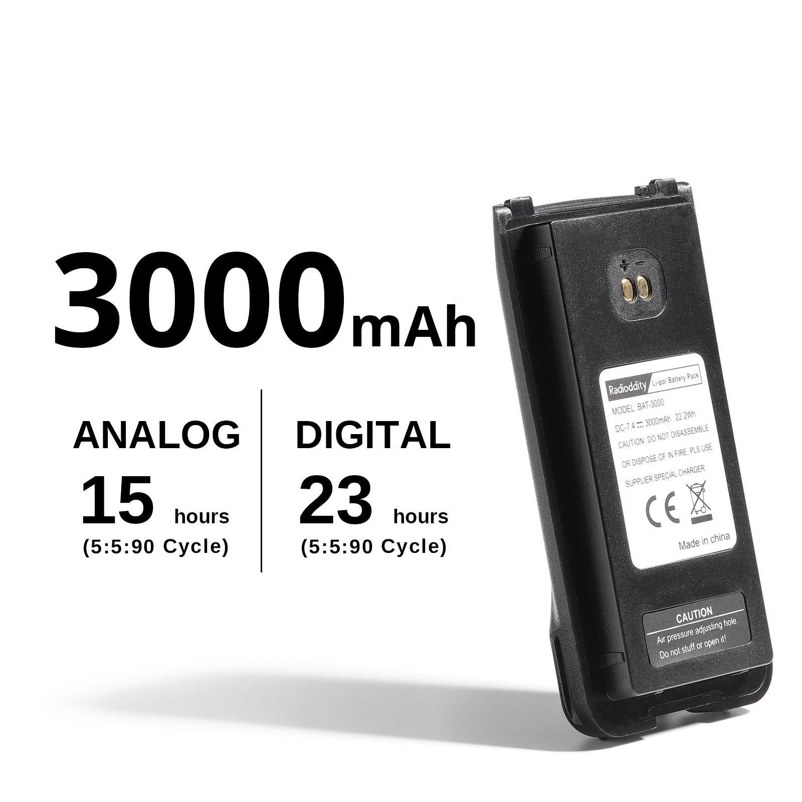 3000mAh Battery for Radioddity GD-88 - Radioddity