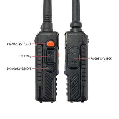 Baofeng UV-5R PLUS [5 Pack] | DUAL BAND | 4/1W | 128CH | FLASHLIGHT - Radioddity