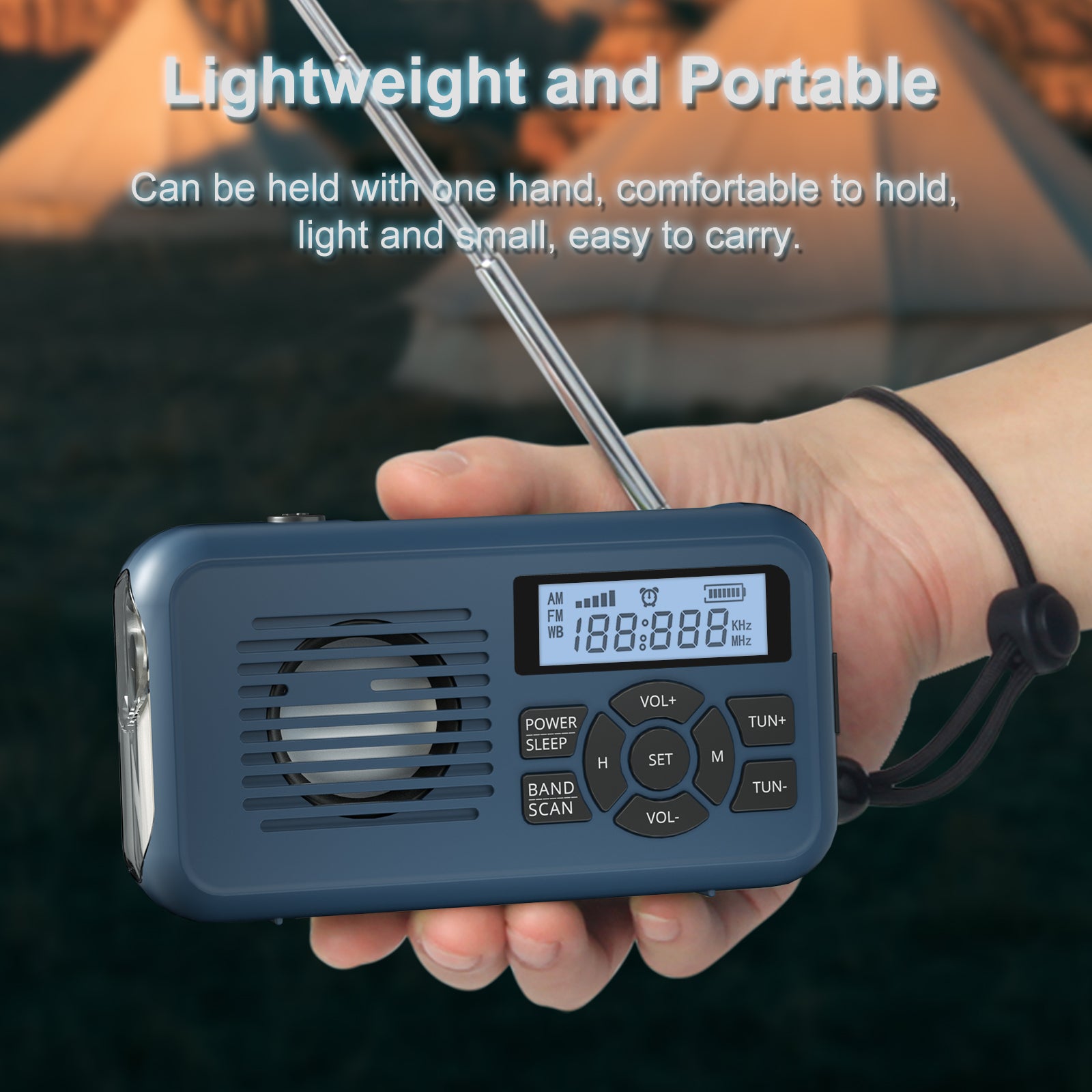 Raddy SW2 Emergency Radio | Hand Crank Solar Powered | AM FM WB | NOAA Weather Radio [DISCONTINUED] - Radioddity