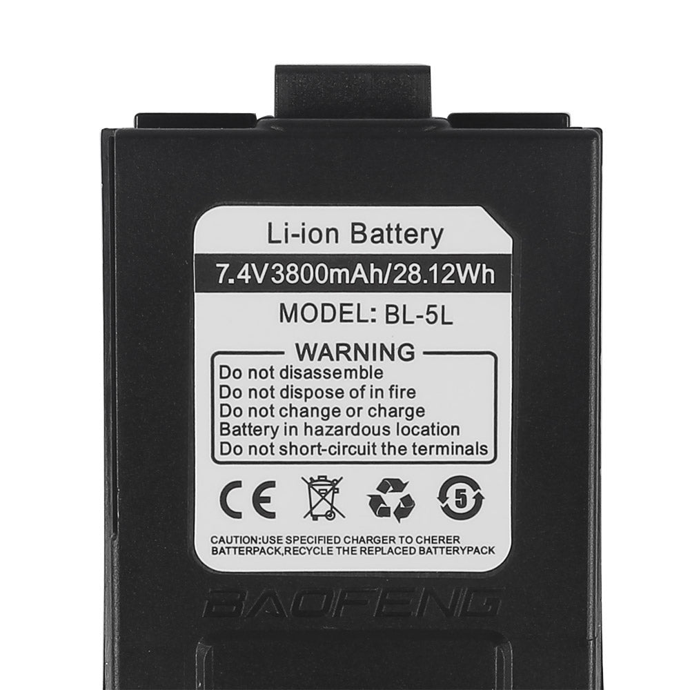 3800mAh Li-ion Battery for Baofeng GT-3 & GT-3TP - Radioddity