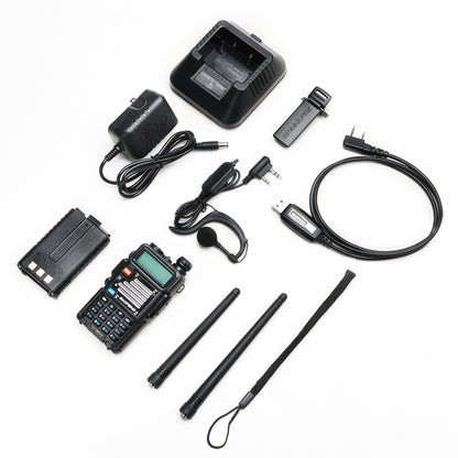 Baofeng x Radioddity UV-5RX3 | Tri-band 1.25M | Tri-color LCD | 2 Antennas | with Cable - Radioddity