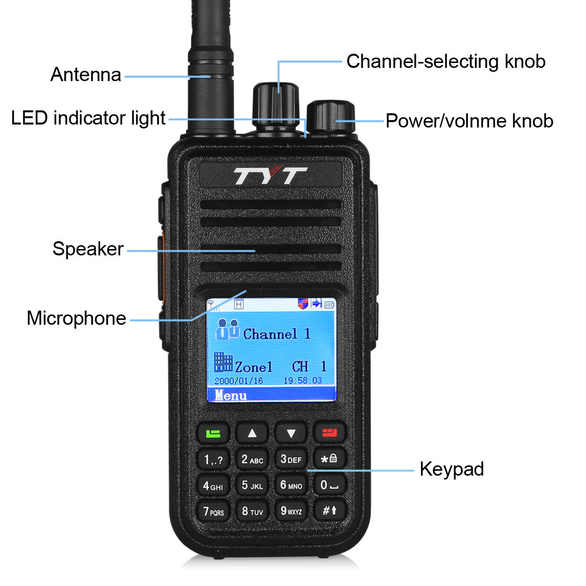 TYT MD-380 UHF DMR Two Way Radio [DISCONTINUED] - Radioddity