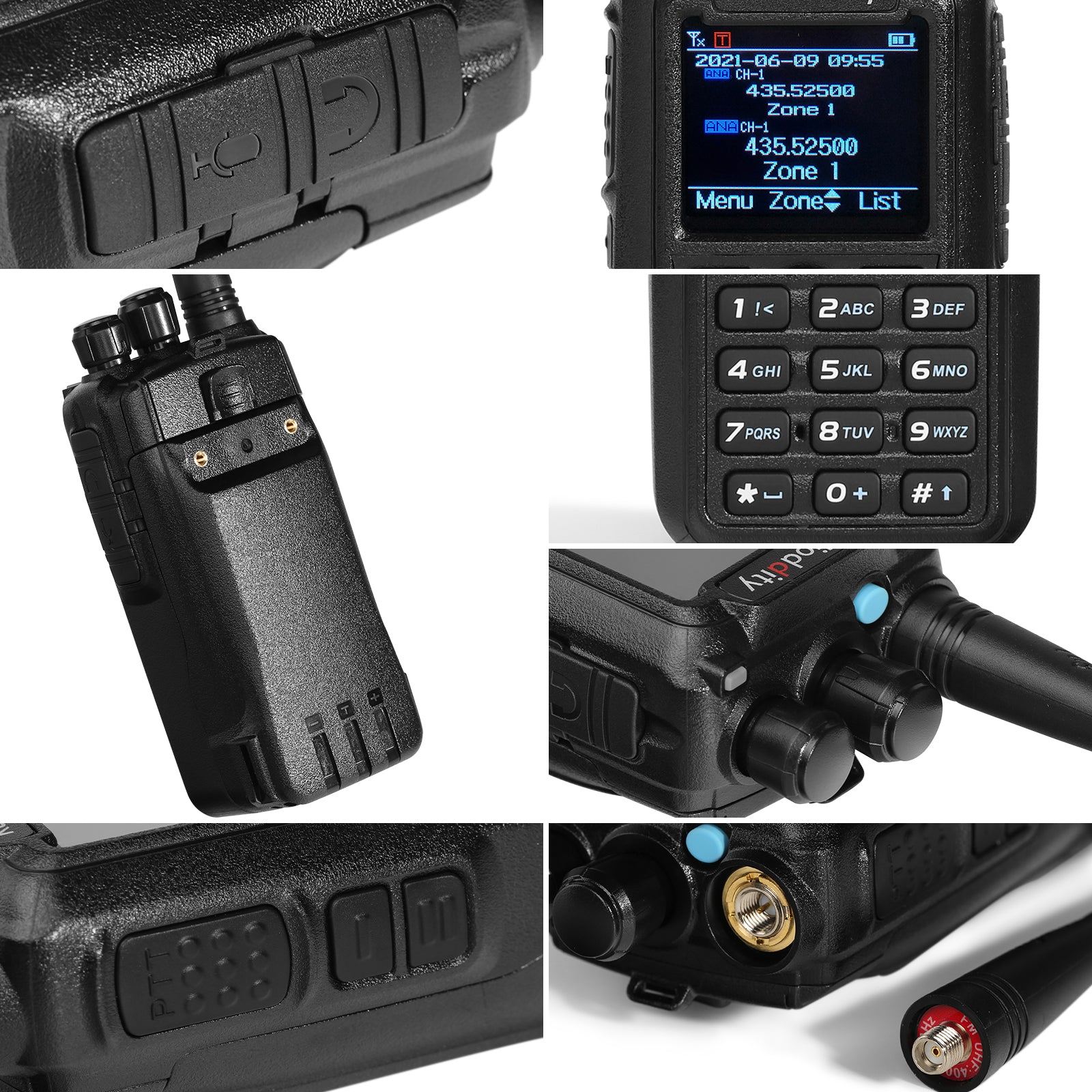 Radioddity GD-AT10G | 10W UHF | Analog & Digital DMR Tier I & II | GPS APRS Function | Color Screen - Radioddity