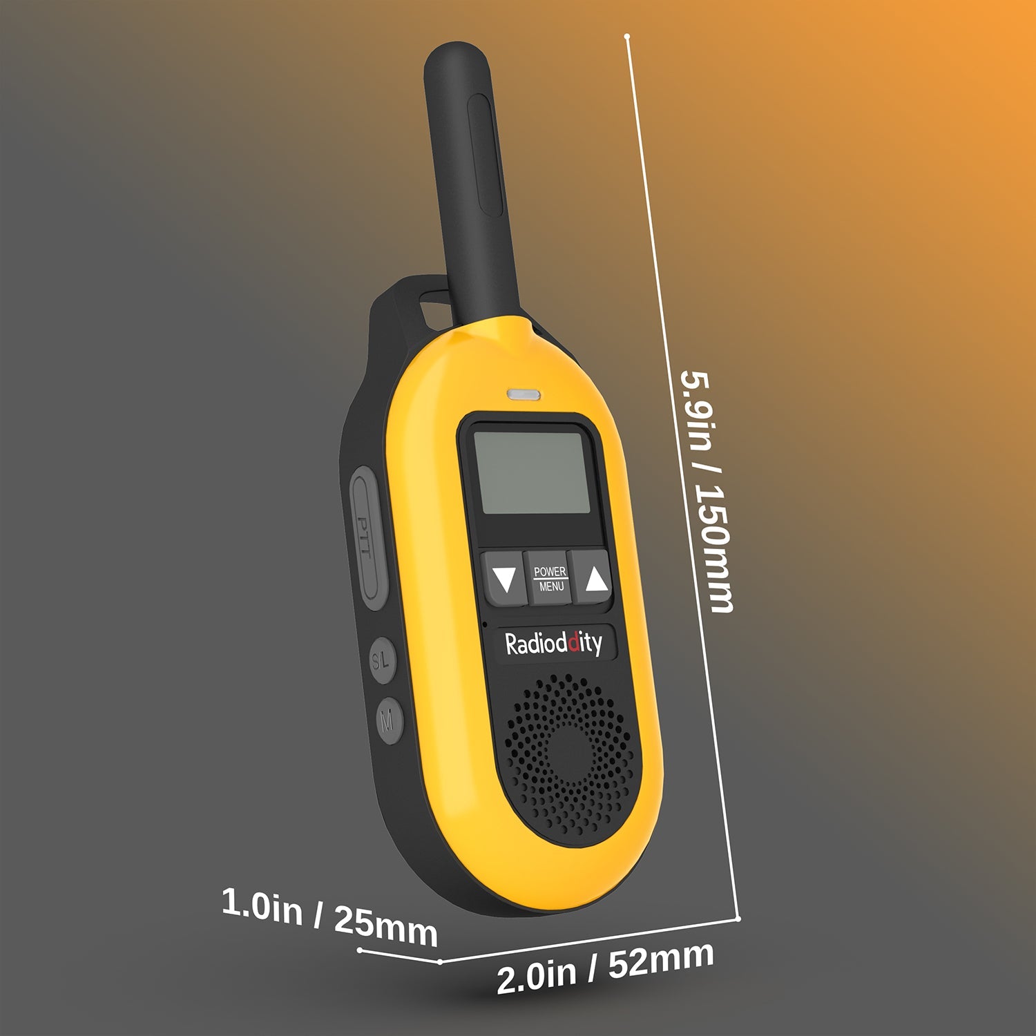 Radioddity FS-T2 / PR-T2 [1 Pair] | NOAA | License-free | USB Charging | CTCSS/DCS - Radioddity