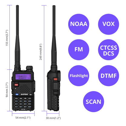 Baofeng UV-5X / UV-5G [1 Pair] [OPEN BOX] - Radioddity