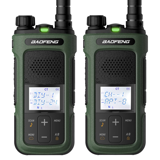 Baofeng G11S GMRS Radio [1 Pair] | 3W | UHF VHF Receiver | Repeater Capable | NOAA | DIY Repeater Channel - Radioddity