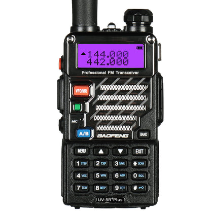 Baofeng UV-5R PLUS | DUAL BAND | 4/1W | 128CH | FLASHLIGHT | with Cable [DISCONTINUED] - Radioddity