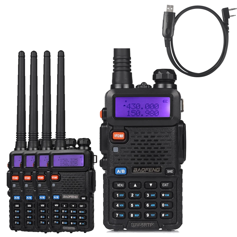 Baofeng UV-5RTP [5 Packs] | Dual Band | 8W/4W/1W | Tri-power Two Way Radio - Radioddity