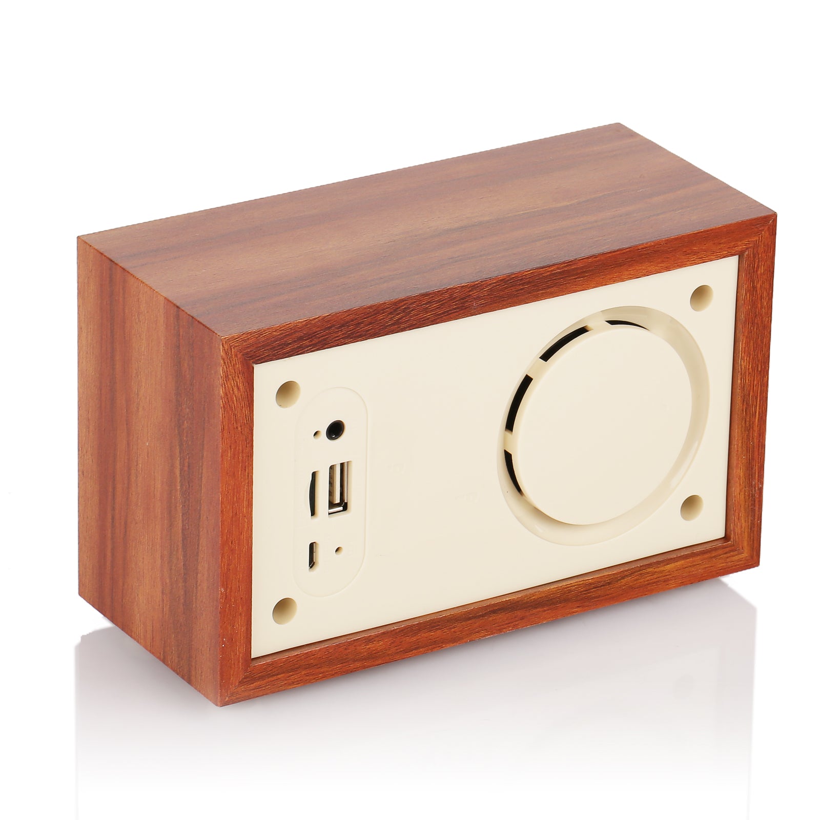 InstaBox i50 Wooden FM Clock Radio & Bluetooth Speaker [DISCONTINUED] - Radioddity