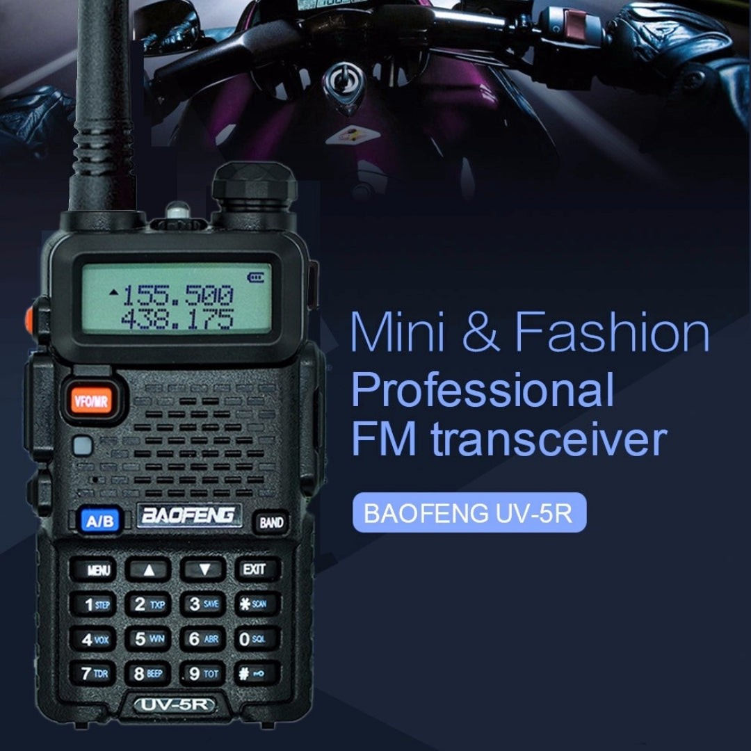 Baofeng UV-5R [2 Pack] | Dual Band | 4/1W | 128CH | Flashlight | VOX | Alert - Radioddity