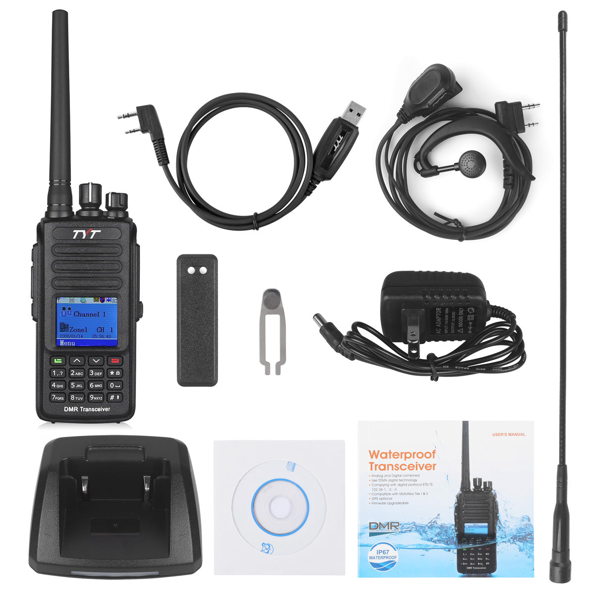 TYT MD-390G DMR | UHF | Waterproof | GPS Function - Radioddity