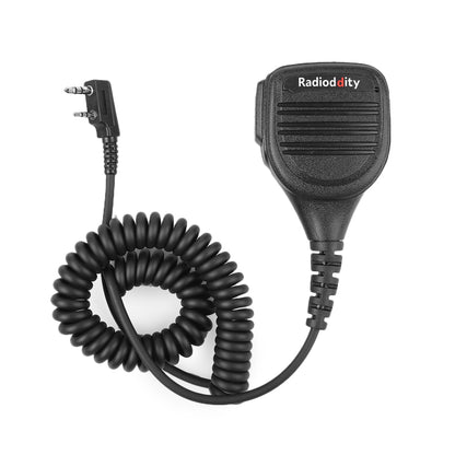 Radioddity RS24 Waterproof Shoulder Speaker Mic for Radioddity Baofeng TYT | K Plug - Radioddity