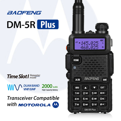 Baofeng DM-5R Plus Dual Band DMR Digital Two Way Radio [DISCONTINUED] - Radioddity