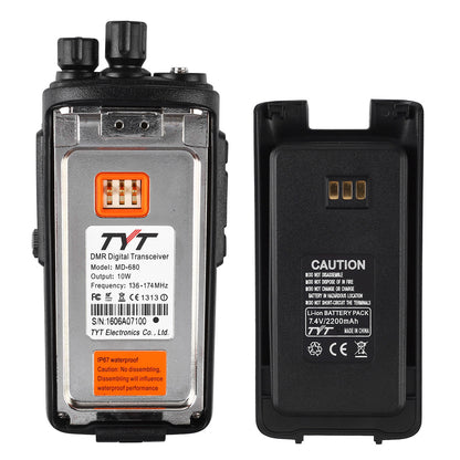 TYT MD-680 VHF Waterproof Digital Two Way DMR Radio [DISCONTINUED] - Radioddity