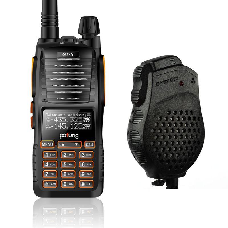 Baofeng GT-5 Dual Band Two-Way Radio + Speaker Mic - Radioddity