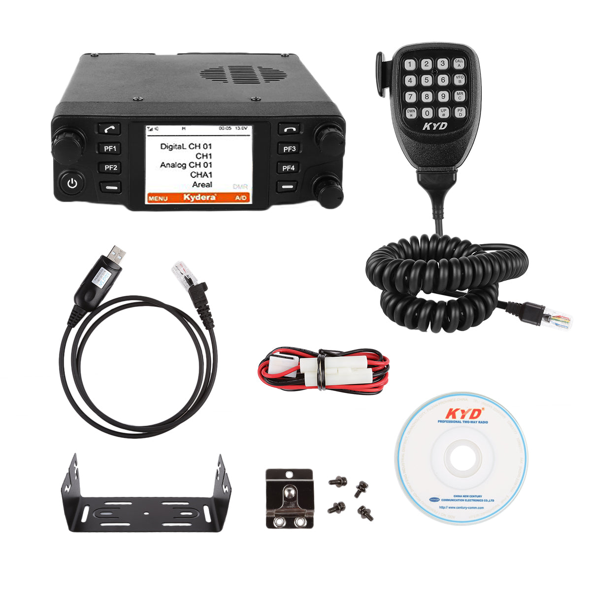 Kydera CDM-550H DMR UHF 40W 25KM Digital Car Radio [DISCONTINUED] - Radioddity