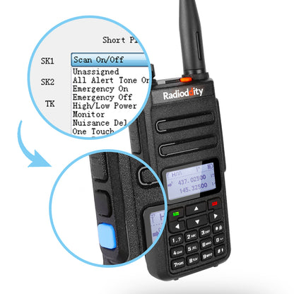 GD-77 DMR +Programming Cable + Extra Battery - Radioddity