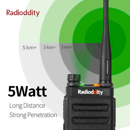 Radioddity GD-77 | Dual Band | 2 Time-slot DMR | 2200mAh | 5W | with Cable - Radioddity