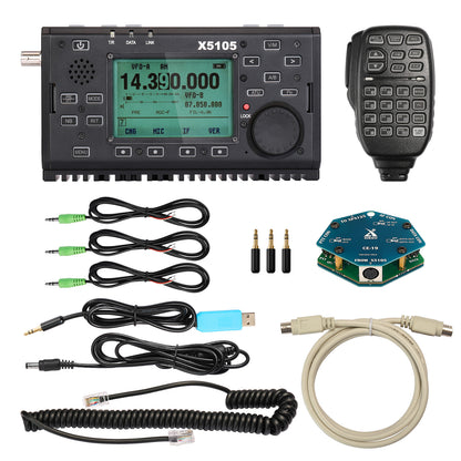 Xiegu X5105 OUTDOOR VERSION HF TRANSCEIVER | V3.0 with CE-19 - Radioddity