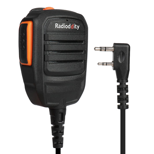 Radioddity RS22 Speaker Mic for Radioddity Baofeng TYT WouXun Kenwood | Single PTT | K Plug - Radioddity