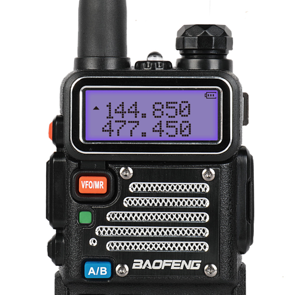 Baofeng x Radioddity UV-5RX3 | Tri-band 1.25M | Tri-color LCD | 2 Antennas | with Cable - Radioddity