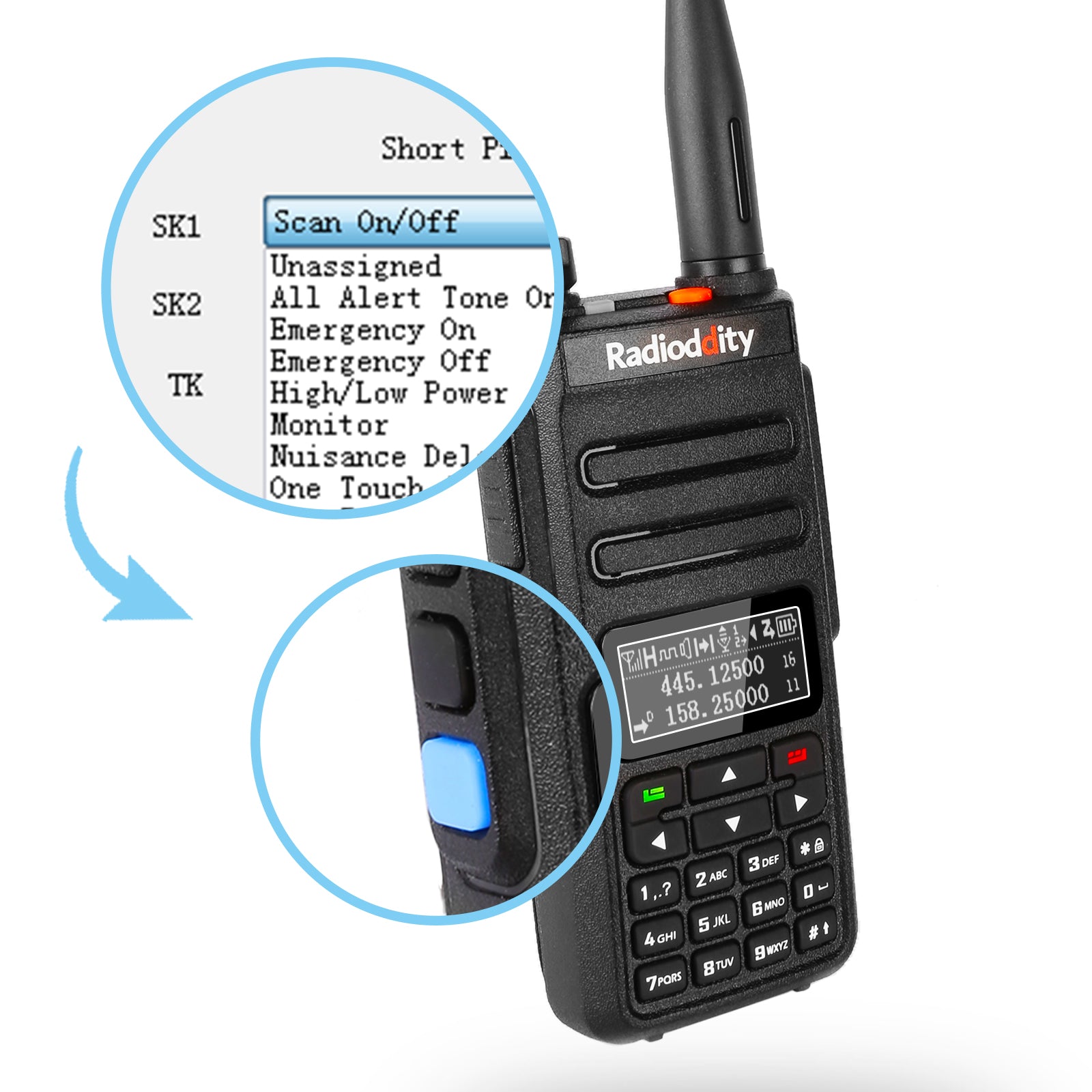 GD-77 Dual Band DMR (Inverted Display) - Radioddity