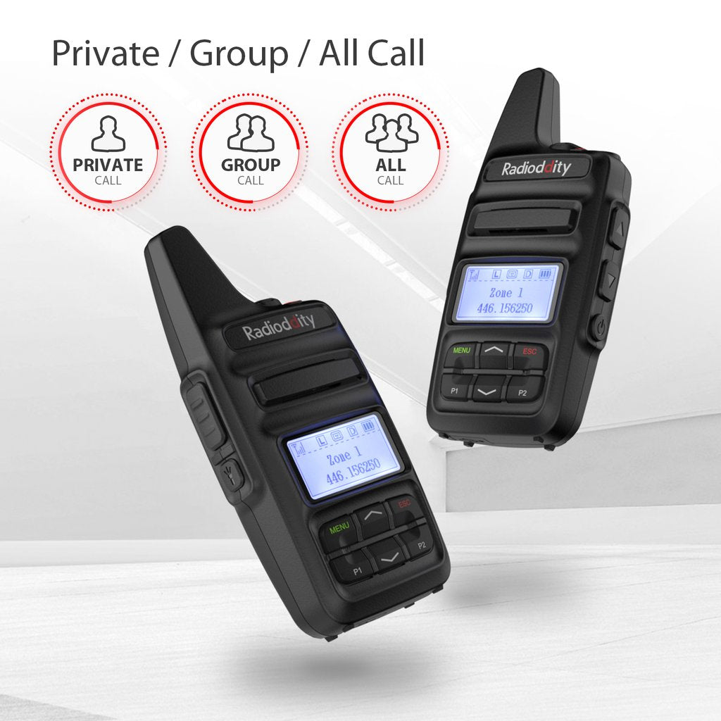 Radioddity GD-73A/E | DMR | UHF/PMR | USB Program & Charge | 3600mAh | SMS | Hotspot Use - Radioddity