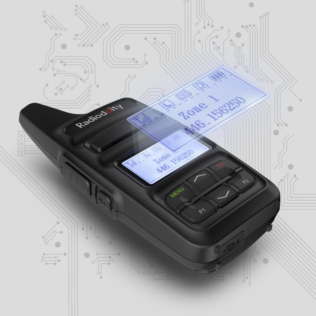 Radioddity GD-73A/E | DMR | UHF/PMR | USB Program & Charge | 3600mAh | SMS | Hotspot Use - Radioddity