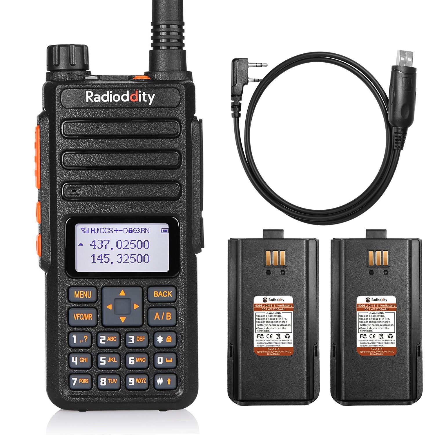 Radioddity GA-510 | 10W | Dual Band | Tri-power | Support CHIRP | 2 Batteries - Radioddity