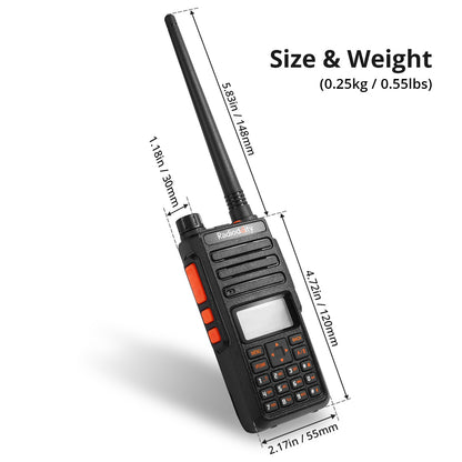 Radioddity GA-510 | 10W | Dual Band | Tri-power | Support CHIRP | 2 Batteries - Radioddity