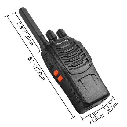 Baofeng BF-88ST FRS Radio | USB Charging | Upgraded 888S | Integrated Antenna |  Better Charger - Radioddity