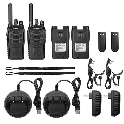 Baofeng BF-88ST FRS Radio | USB Charging | Upgraded 888S | Integrated Antenna |  Better Charger - Radioddity