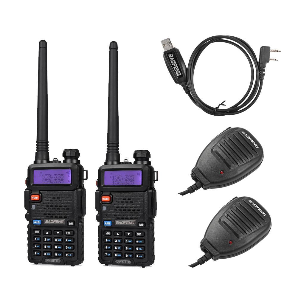 Baofeng UV-5RTP [2 packs + 2 speakers + 1 cable] [OPEN BOX] - Radioddity