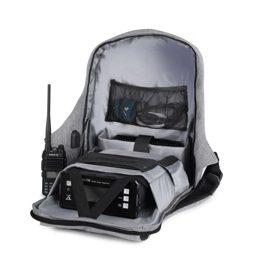 Raddy Multi-function Backpack | Ham Radio Accessories Laptop | Waterproof | for HF Transceiver Xiegu Icom Yaesu - Radioddity