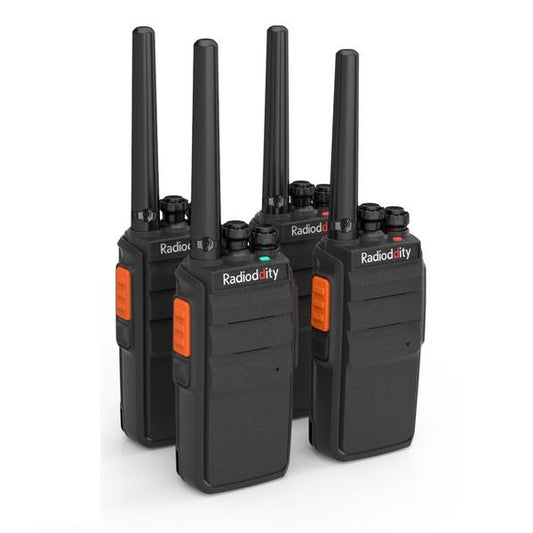 Radioddity R2 Walkie Talkie UHF PMR446 [4 Pack] - Radioddity