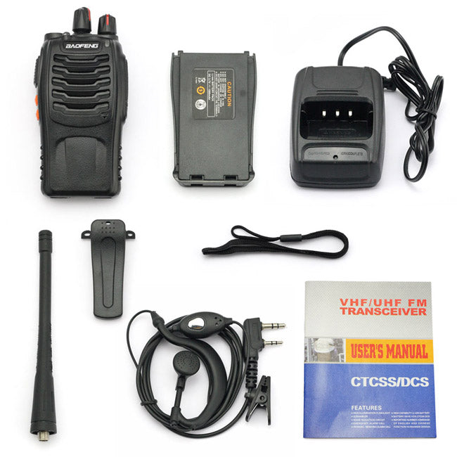 Baofeng BF-888S [6 Pack] | UHF |  5W | 16CH | CTCSS/DCS | Flashlight - Radioddity