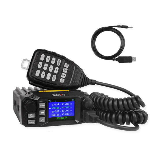 QB25 Quad Band Quad-standby Mini Mobile Radio+ Cable [DISCONTINUED] - Radioddity